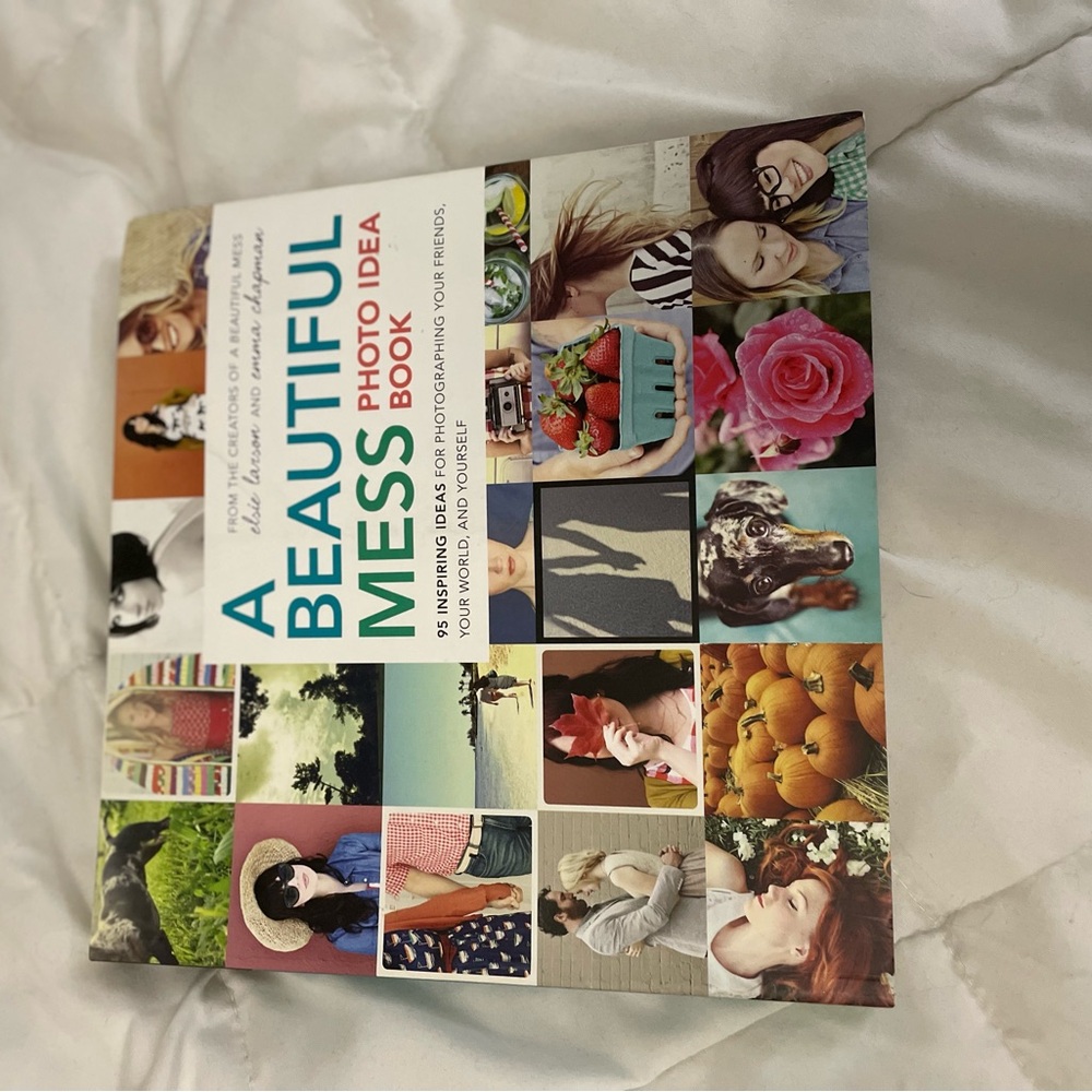 ❌SOLD❌A Beautiful Mess Photo Idea Book - Colorful Collage Cover